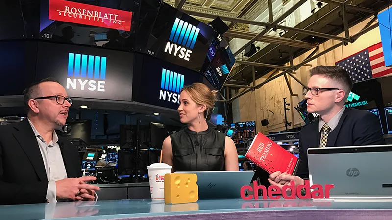 Bryce Hoffman being interviewed